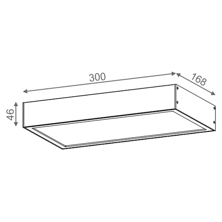 Lampa natynkowa AQForm Slimmer 30 LED Hermetic Surface Biały Struktura