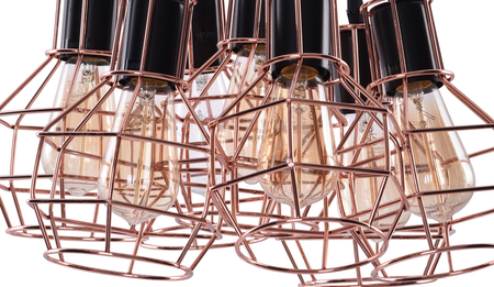 Lampa wisząca CARRON 7 COPPER Azzardo AZ2142 miedziany