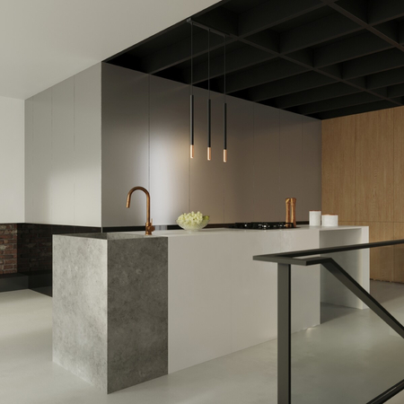 Sollux Lighting Lampa wisząca MOZAICA 3P czarny/miedź SL.0890