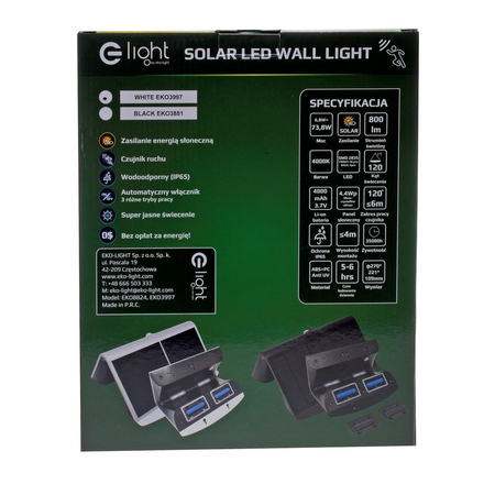 Lampa Solarna Eko-light EKO3997 Butterfly