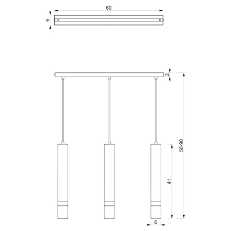 Milagro Lampa wisząca JOKER NAVY BLUE/GOLD 3xGU10 MLP7726 GRANATOWY / ZŁOTY