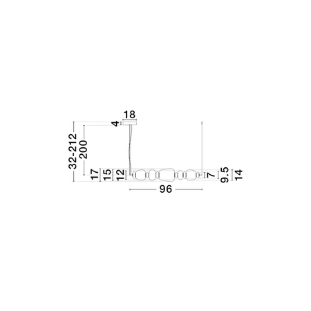 Lampa wisząca Luces Exclusivas FELANZO LE45243 złoty i odcienie złota, niebieski