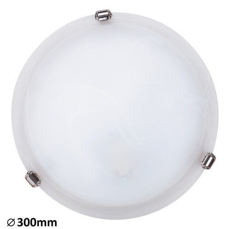 Lampa sufitowa Rabalux Alabastro 3202 białe szkło alabastrowe