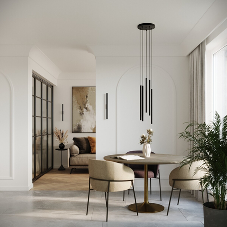 Sollux Lighting Kinkiet PASTELO 2 czarny SL.1178