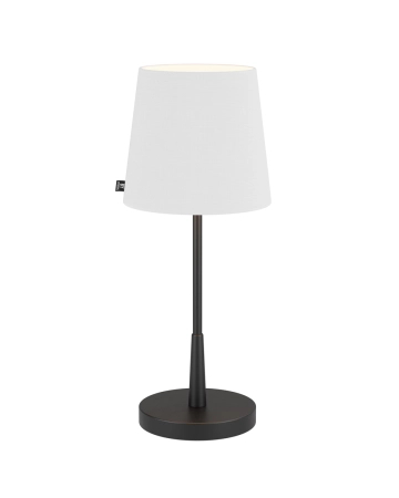 Lampa stołowa By Rydens Lumi H48,5 cm E27 czarny/biały