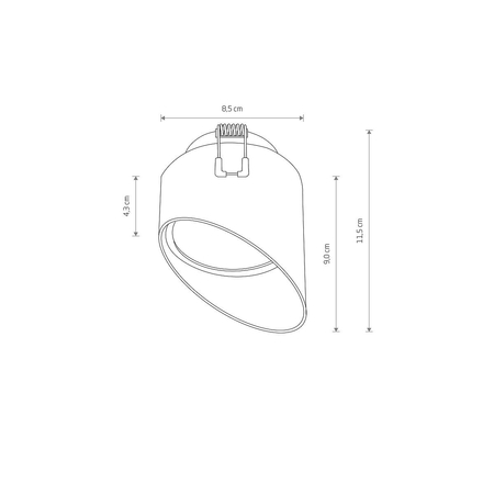 Oprawa wpuszczana HVAR Nowodvorski 10488 biały