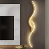 Kinkiet LED Abigali Persi 16W 60 cm złoty