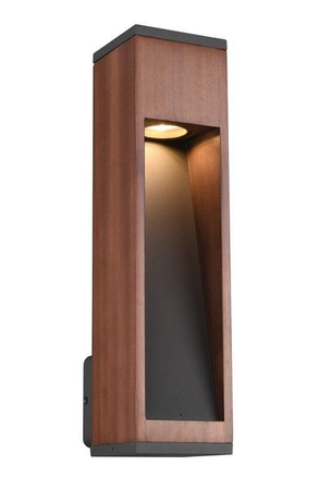 Kinkiet zewnętrzny Trio 209660130 drewniany