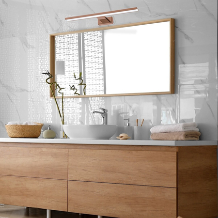 Milagro Kinkiet SHINE ROSE GOLD 60cm 13,8W LED ML7041 Miedziany