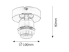 Lampa sufitowa Rabalux Bottom 1301 chrom