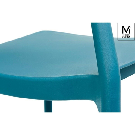 MODESTO krzesło FLEX morskie - polipropylen