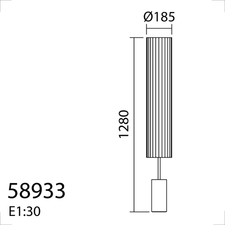 Lampa podłogowa TABATA czarna 1xE27 z kremowym plisowanym abażurem