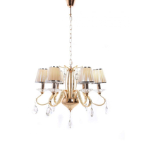 Żyrandol Glamour złoty Lumina Deco LDP-9267-6-GD Finezzia W6