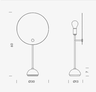 Lampa stołowa Nemo KUTEWN11 Kuta