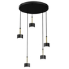 Milagro Lampa wisząca ARENA BLACK/GOLD 5xGX53 MLP7763 CZARNY / ZŁOTY