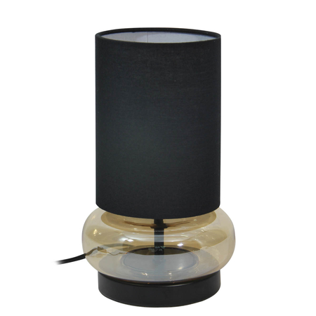 Lampa stołowa Italux TB-43648-BL-AMB Czarny, bursztynowy
