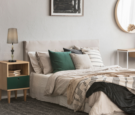 Lampa stołowa Italux Nerom TB-22374A-BK Czarny mat