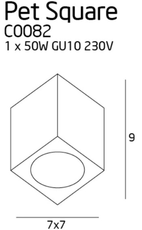 Plafon Maxlight C0082 biały