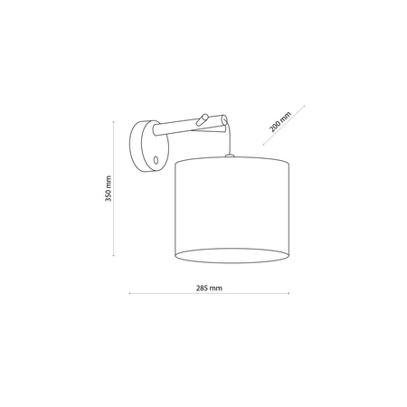 Kinkiet ALBERO TK Lighting 6555 biały