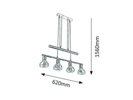 Lampa wisząca Rabalux Holly 5551 złoto antyczne