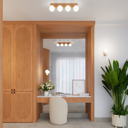 Sollux Lighting Kinkiet BULBO naturalne drewno SL.1682