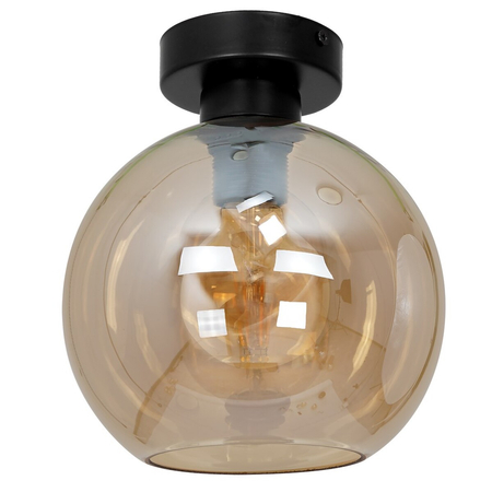 Milagro Lampa sufitowa SOFIA AMBER 1xE27 MLP6575 CZARNY