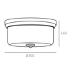 Cosmo Light Plafon DRESDEN C02381BR
