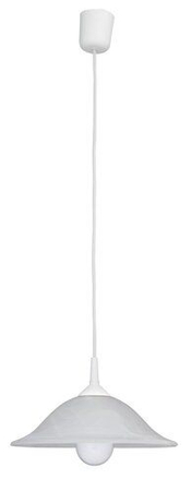 Lampa wisząca Rabalux Alabastro 3905 białe szkło alabastrowe