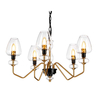 Żyrandol Elstead Lighting Armand czarny/mosiądz DL-ARMAND5-AB