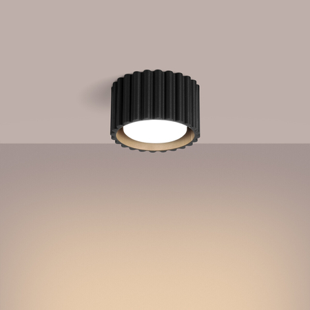 Sollux Lighting Plafon AURA 1 czarny Gx53 SL.1787