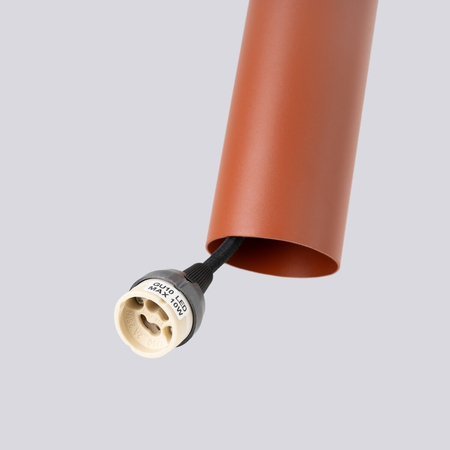 Sollux Lighting Lampa wisząca LAGOS 2 ochra czerwona SL.1490