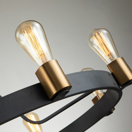 Lampa wisząca / Półplafon Silas - 8 źródeł światła Quintiesse QN-SILAS-8P-DZ