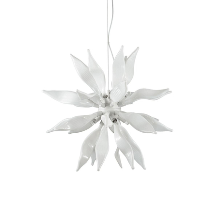 Lampa wisząca IdealLux 111957 Leaves SP8 Bianco