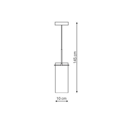 Lampa wisząca Zara 1xE14 srebrna LP-5221/1P