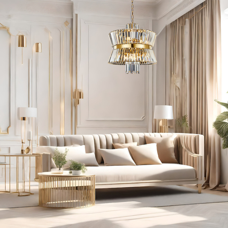 Milagro Żyrandol AURELIA GOLD 12xE14 ML0405 ZŁOTY