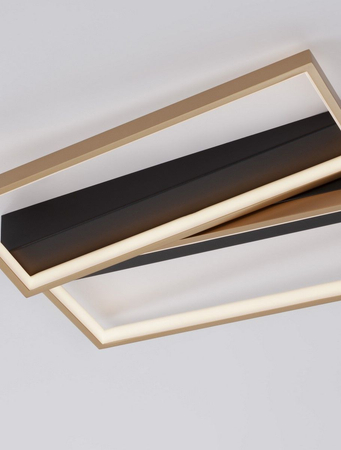 Lampa sufitowa Luces Exclusivas CROIX czarny/złoty LE42657