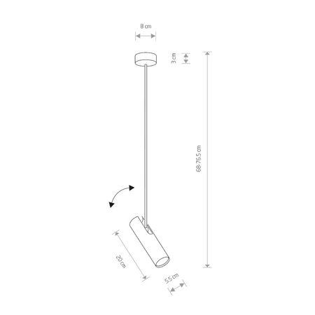 Lampa wisząca Nowodvorski 6490 Eye Super White I