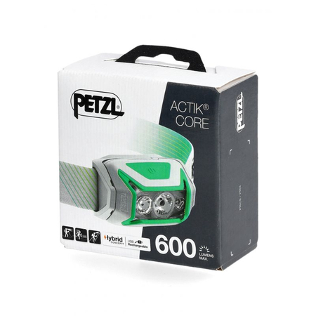 Latarka czołowa Petzl Actik Core, 600 lm, zielona E065AA02 