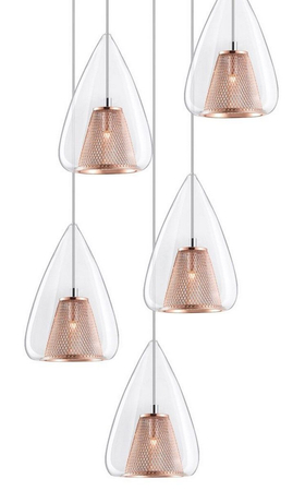 Lampa wisząca Luces Exclusivas YUMBO LE41841 miedziany