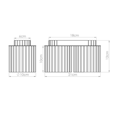 Sollux Lighting Plafon AURA 2 burgund GU10 SL.1820