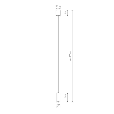 Lampa wisząca FOURTY S Nowodvorski 10765 czarny
