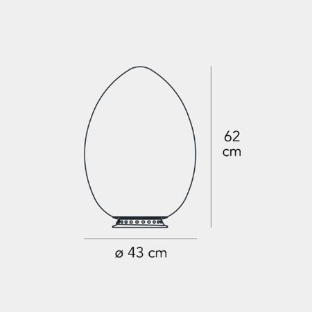 Lampa stołowa Fontana Arte F264610100BIWL Uovo