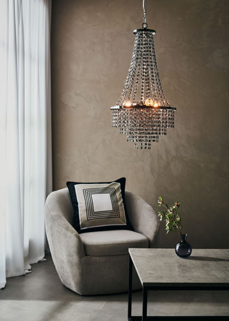 Żyrandol Markslöjd ALLINGTON 108124 Czarny/Chrom