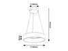 Lampa wisząca Rabalux Adeline 3929 popielaty