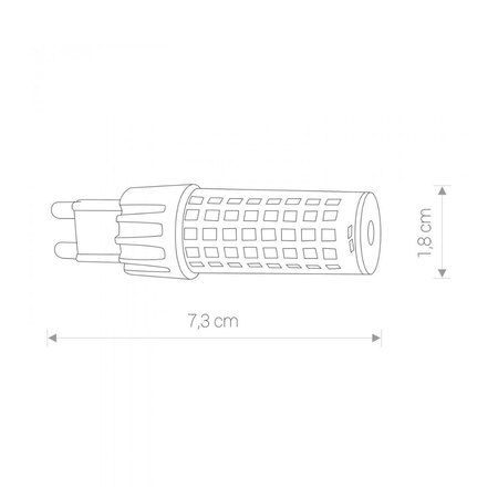 Żarówka Nowodvorski 9197 G9 LED BULB 3000K 7W