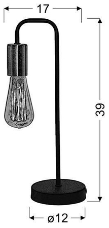 Lampa stołowa Candellux 41-66862 Herpe