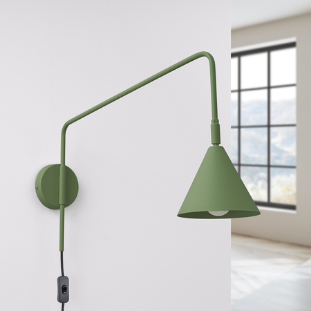 Sollux Lighting Kinkiet NOX zielona oliwka SL.1700