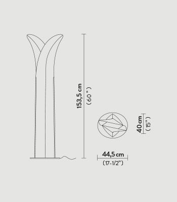 Lampa podłogowa Slamp PALFXL0WHT00000000EU Las Palmas