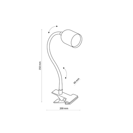 Lampa stołowa TOP TK Lighting 4559 biały