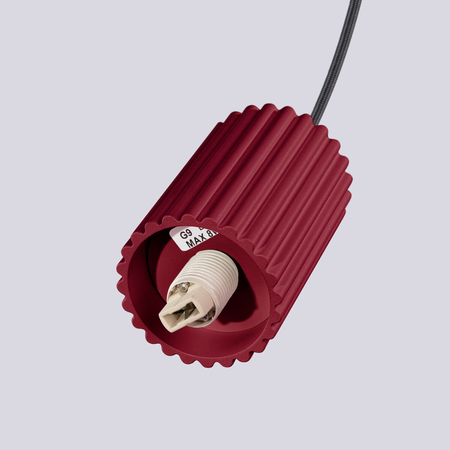 Sollux Lighting Lampa wisząca HALO 1 burgund SL.1749